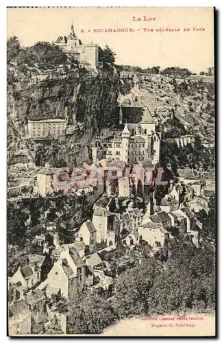 Rocamadour Cartes postales Vue generale de face