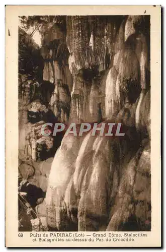 Puits de padirac Ansichtskarte AK Grand dome Stalactites et stalagmites