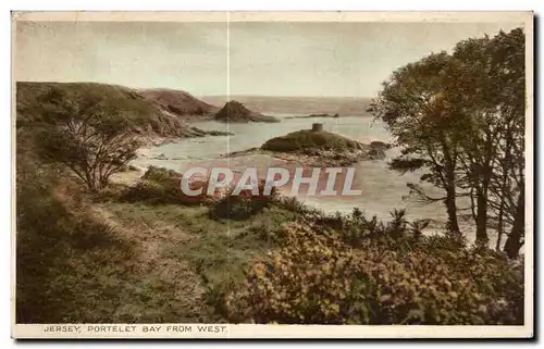 Jersey Ansichtskarte AK portelet Bay From West