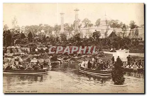 Grande Bretagne Great BRitain Malaya from the lake Cartes postales Exhibition 1924