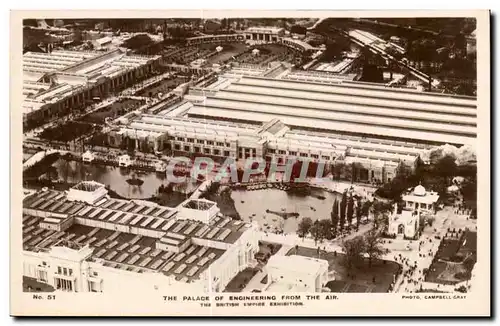 Grande Bretagne Great BRitain Cartes postales Exhibition 1924 The palace if engineering from the air