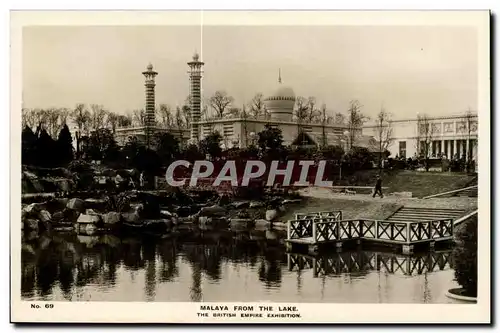 Grande Bretagne Great BRitain Cartes postales Exhibition 1924 Malaya from the lake