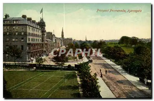 Grande Bretagne Great BRitain Cartes postales Prospect promenade Harrogate (tennis)