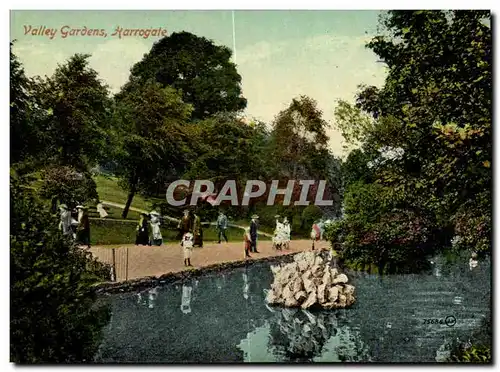 Grande Bretagne Great BRitain Ansichtskarte AK Valley gardens Harrogate
