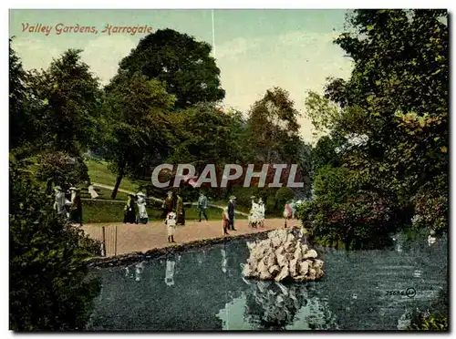 Grande Bretagne Great BRitain Cartes postales Valley gardens Harrogate