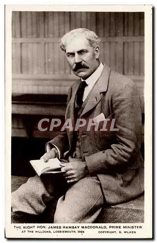 Grande Bretagne Great BRitain Ansichtskarte AK The right nonorary James Ramsay MacDonald Prime Minister at the hi