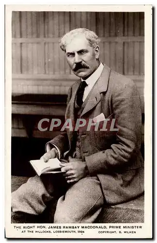 Grande Bretagne Great BRitain Cartes postales The right nonorary James Ramsay MacDonald Prime Minister at the hi