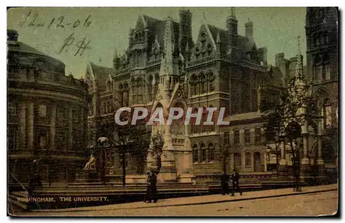 Grande Bretagne Great BRitain Cartes postales The university Birmingham