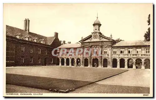 Grande Bretagne Great BRitain Cartes postales Cambridge Emmanuel college