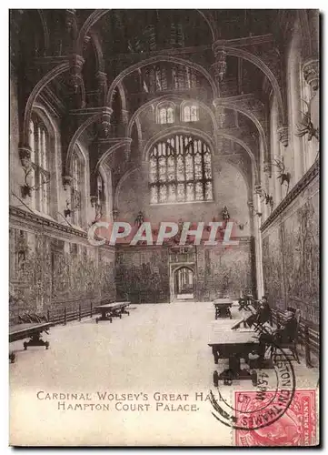 Grande Bretagne Great Britain Ansichtskarte AK Cardinal&#39s Wolsey&#39s great hall Hampton court Palace
