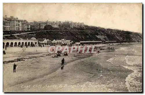 Grande Bretagne Great Britain Cartes postales East cliff Sands and bungalows Bournemouth