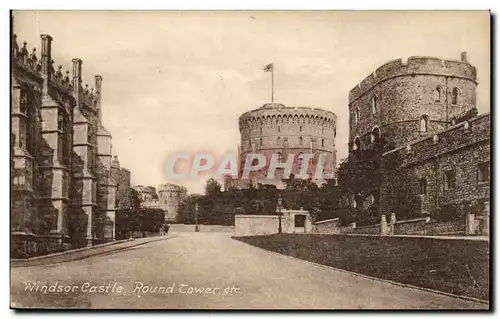 Grande Bretagne Great britain Ansichtskarte AK Windsor castle Round tower