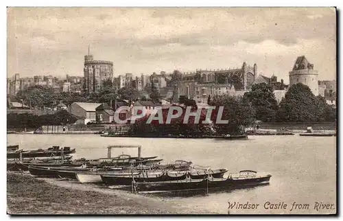 Grande Bretagne Great britain Ansichtskarte AK Windsor castle from river