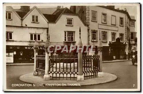 Grande Bretagne Great britain Ansichtskarte AK Coronation stone Kingston on Thames