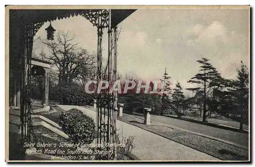 Grande Bretagne Cartes postales Saint Gabriel School of languages oaklands Wimbledon