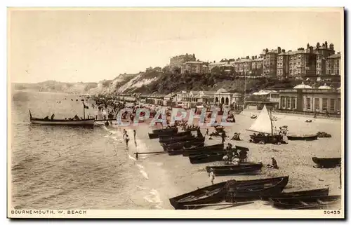 Grande Bretagne Cartes postales Bournemouth W Beach