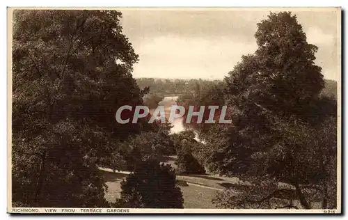 Grande Bretagne Cartes postales View from terrace Gardens