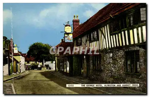 Grande Bretagne Cartes postales The george hotel Alfriston and market cross