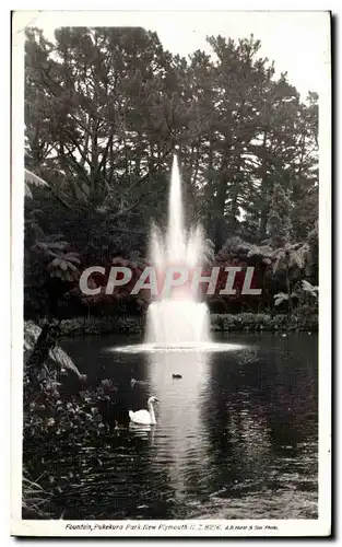 Grande Bretagne Ansichtskarte AK Fountain Pukekua plymouth