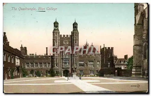 Grande Bretagne Ansichtskarte AK The Quadrangle Eton college