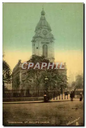 Great Britain Cartes postales Birmingham St Philips Church