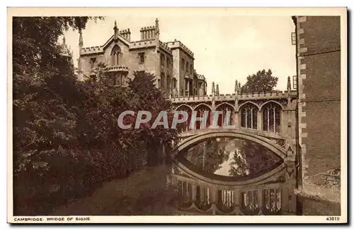 Great Britain Ansichtskarte AK Cambridge Bridge of sighs