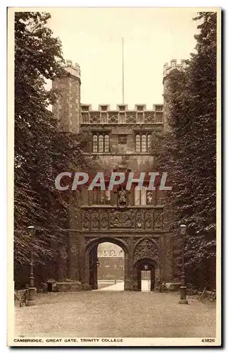 Great Britain Ansichtskarte AK Cambridge Great Gata TRinity College