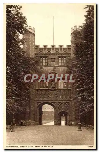 Great Britain Cartes postales Cambridge Great Gata TRinity College