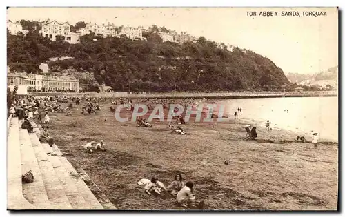 Great Britain Cartes postales Torquay Top Abbey Sands