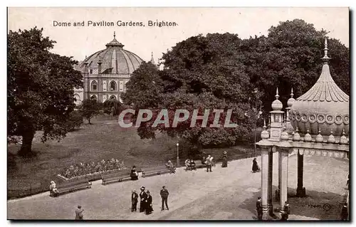 Great Britain Cartes postales Dome and Pavillon Gardens Brigthon
