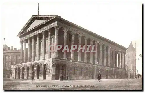 Great Britain Cartes postales Town Hall Paradise Street Birmingham