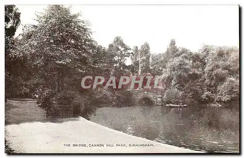 Great Britain Ansichtskarte AK The bridge Cannon Hill Park Birmingham