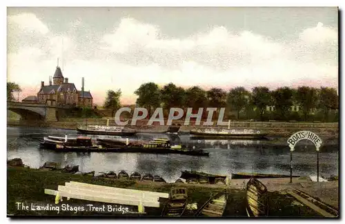 Great Britain Cartes postales The landing Stages Trent bridge
