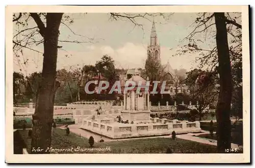 Great Britain Cartes postales Bournemouth WAr memorial