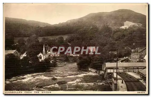 Great Britain Cartes postales Llangollen from the bridhe