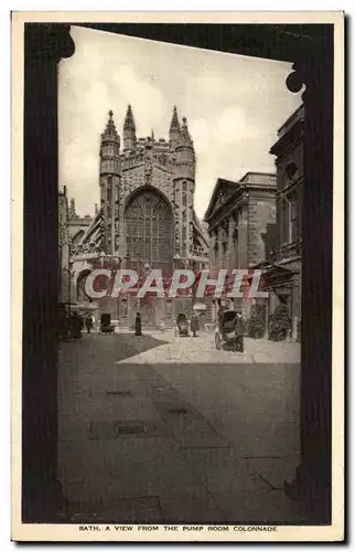 Great Britain Cartes postales Bath A view from the pump room colonnade