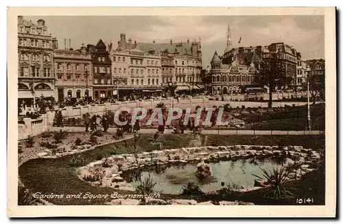 Great Britain Cartes postales Gardens and square Bournemouth