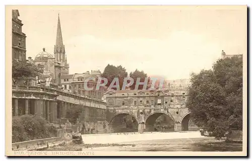 Grande Bretagne Great BRitain Cartes postales Pulteney bridge Bath