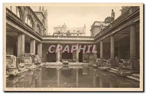 Grande Bretagne Great BRitain Ansichtskarte AK The roman bath Bath