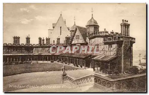 Grande Bretagne Great BRitain Moderne Karte Windsor Castle Horshoe Cloisters
