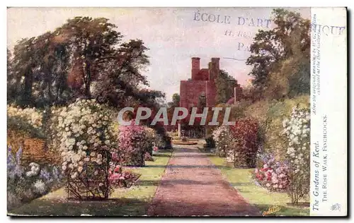 Grande Bretagne Great BRitain Cartes postales The gardens of Kent The rose walk Finchcocks