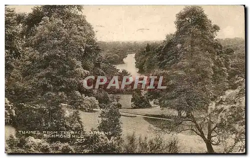Grande Bretagne Grande Bretagne Cartes postales thames from Terrace gardens