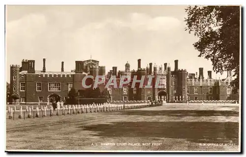 Grande Bretagne Grande Bretagne Ansichtskarte AK Hampton court palace West front