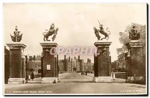 Grande Bretagne Grande Bretagne Cartes postales Hampton court palace Trophy gates