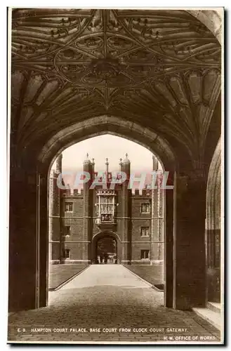 Grande Bretagne Grande Bretagne Cartes postales Hampton Court Palace Base court from clock court gateway