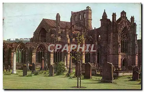 Grande Bretagne Great Britain Melrose Abbey Cartes postales
