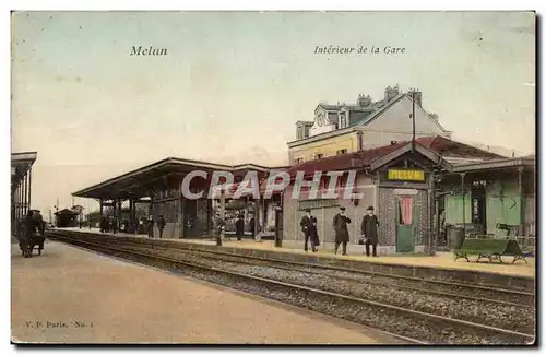 Melun - Interieur de la Gare - Ansichtskarte AK