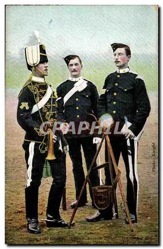 Grande Bretagne Great Britain Ansichtskarte AK uniformes Hussars Hussards