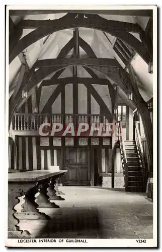 Grande Bretagne Great BRitain Cartes postales Leicester Interior of Guildhall