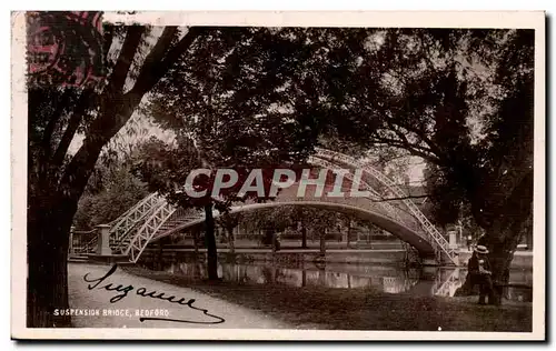 Grande Bretagne Great BRitain Ansichtskarte AK Suspension Bridge Bedford